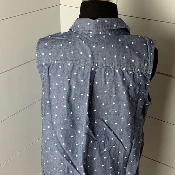 Talbots sleeveless button up blouse L petite - Picture 3 of 5